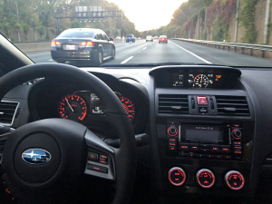 Driving 2015 Subaru WRX Home from Dealer