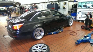 BBS LM replica wheels on BMW 535i