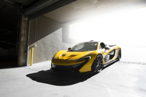 Yellow McLaren P1 shot by Axion23