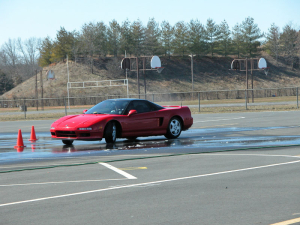 Josh Taylor's 1991 Acura NSX on Wet Skid Pad