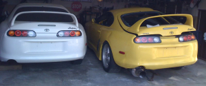 Toyota Supras in Garage