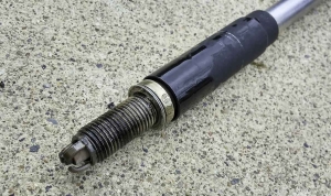 N54 Spark Plug Covered in Oil