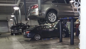 BMW 535i in Service Bay