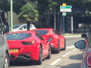Ferraris in Cannes