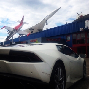Huracan and a Concorde