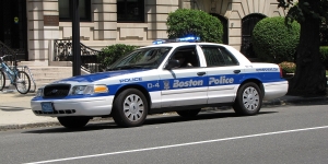 Boston police cruiser