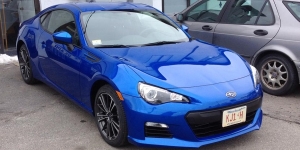 BRZ at dealer pickup