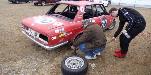 Blown tire