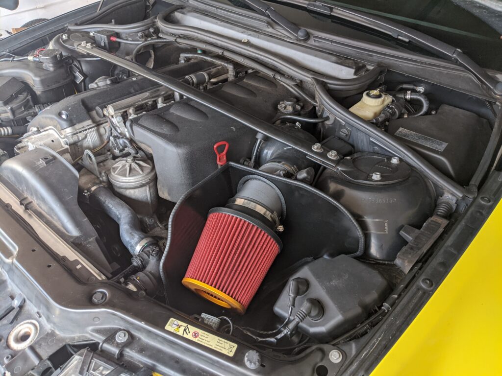Josh's E46 M3 S54 engine with KoyoRad radiator installed