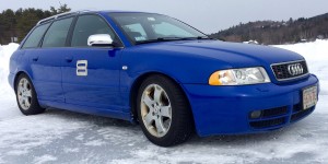 Audi S4 Avant on ice