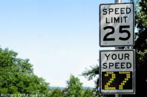 Radar speed sign