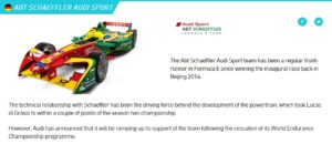 Audi in Formula E