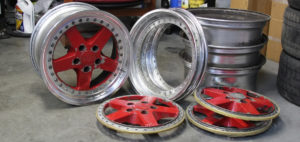 3-Piece Work Equip Wheels Disassembled
