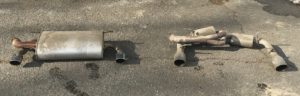 Subaru BRZ stock exhaust and Nameless Performance exhaust