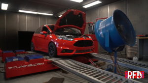 Red Ford Fiesta ST on Dyno