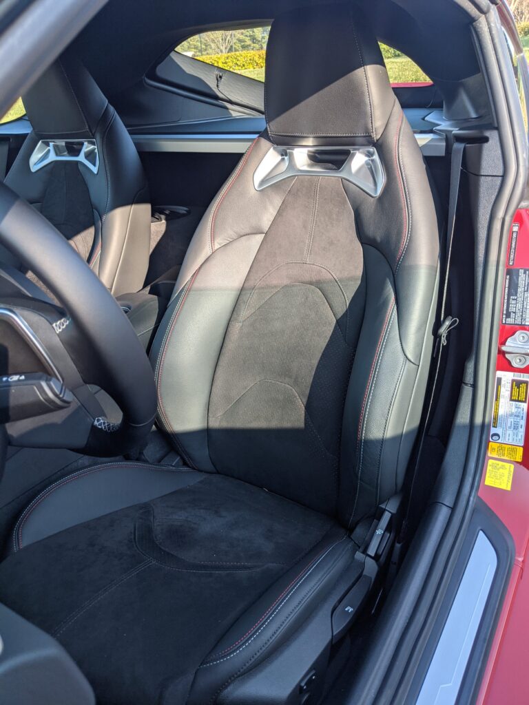 GR Supra driver's seat